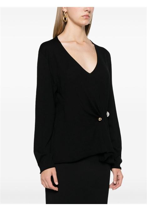 Black pearl detailed wool sweater Philosophy di Lorenzo Serafini - women PHILOSOPHY DI LORENZO SERAFINI | 092071000555